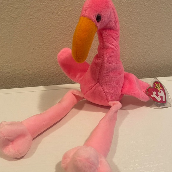 Ty Beanie Babies - Pinky the Flamingo - Picture 1 of 5